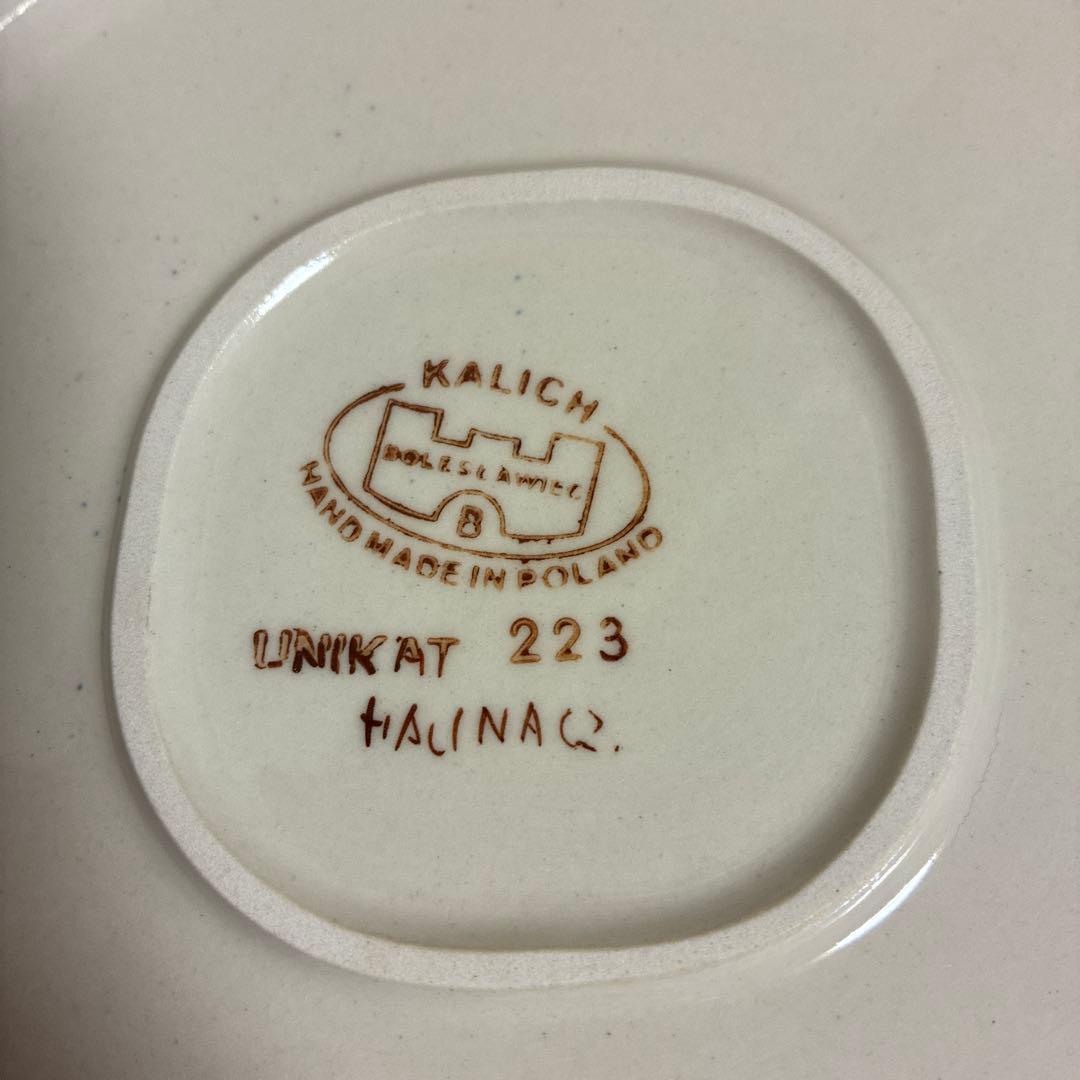 【未使用】ポーリッシュポタリー　スクエアプレート　カリヒ