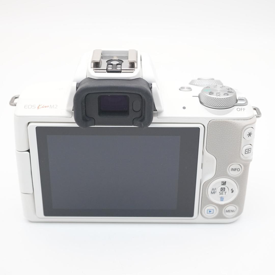 スマホ転送機能付♪キヤノン EOS Kiss M2 ホワイト
