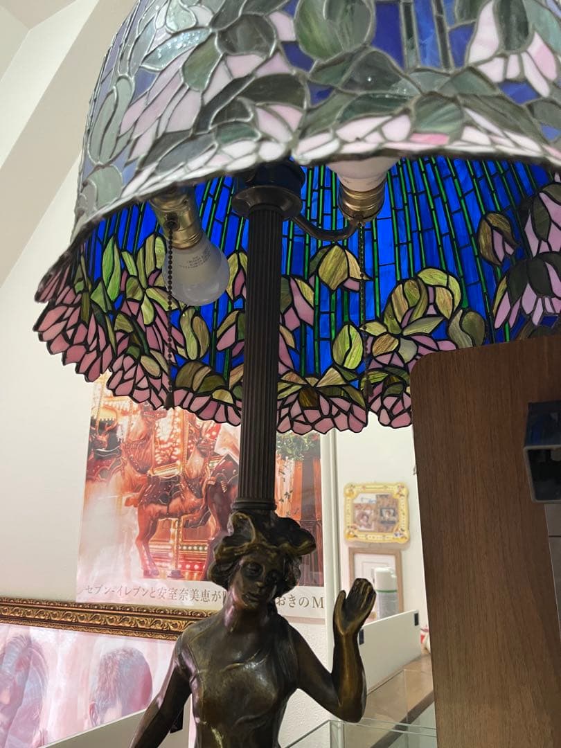 ステンドグラス ランプシェード訳あり引取りのみ