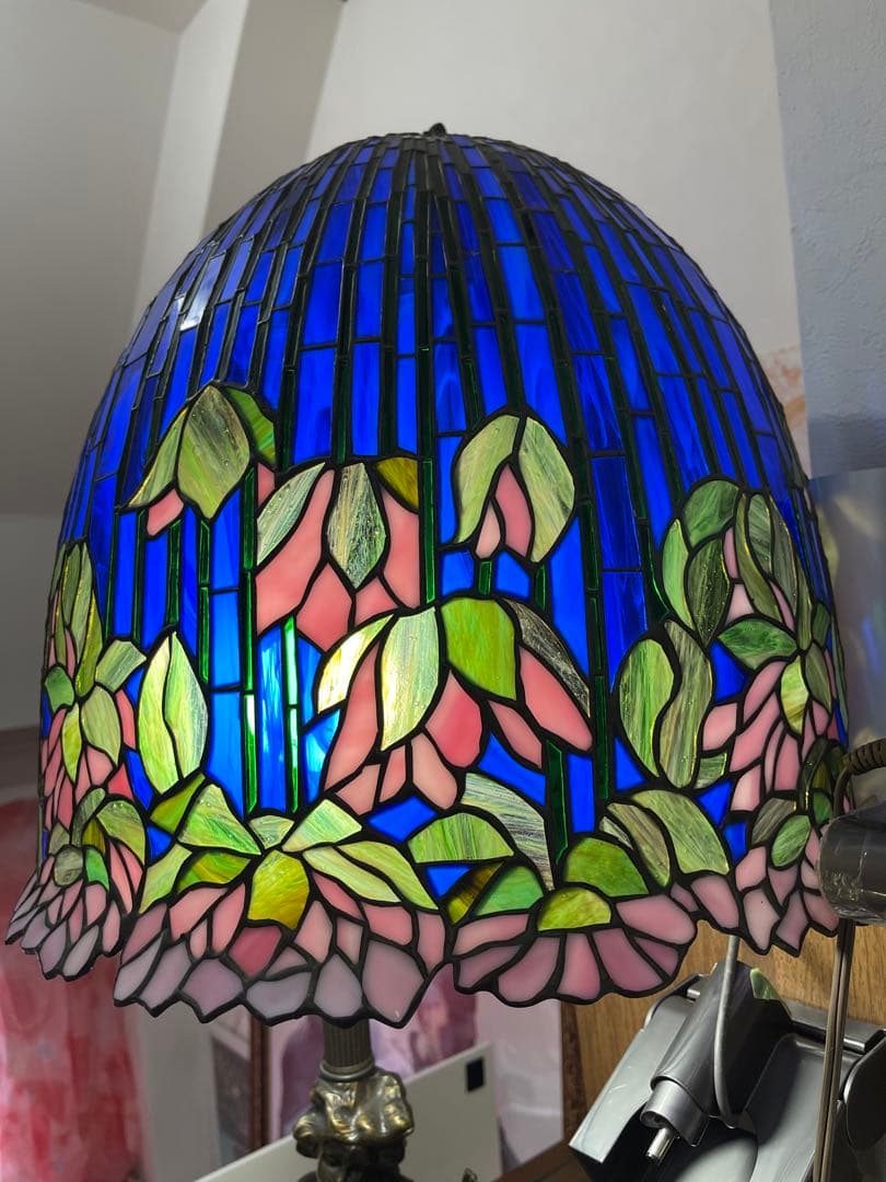 ステンドグラス ランプシェード訳あり引取りのみ