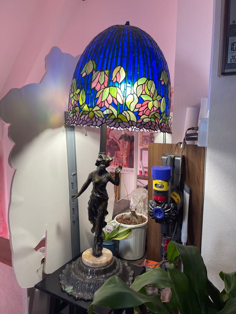 ステンドグラス ランプシェード訳あり引取りのみ