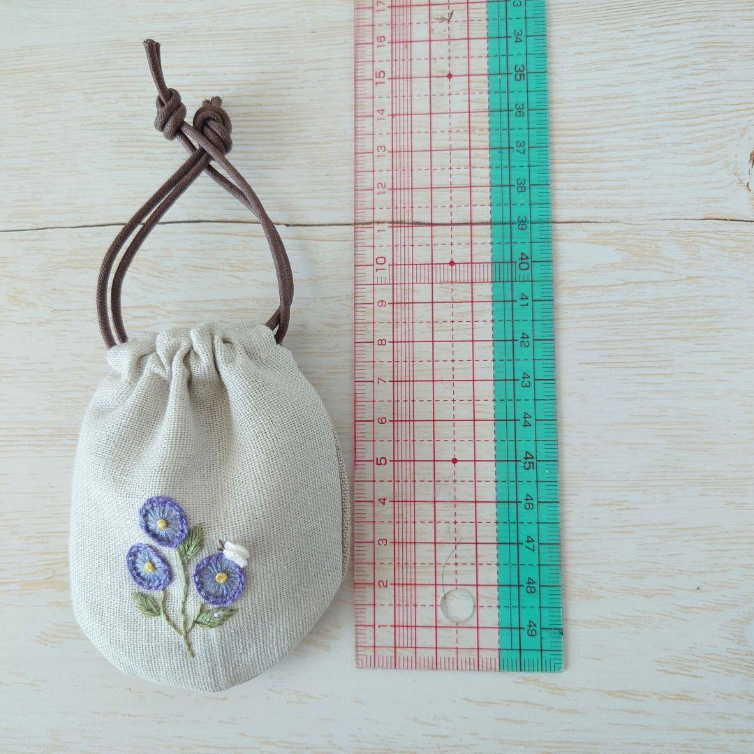 ちっちゃな巾着サシェ/詰替えタイプ【まぁるい野花】