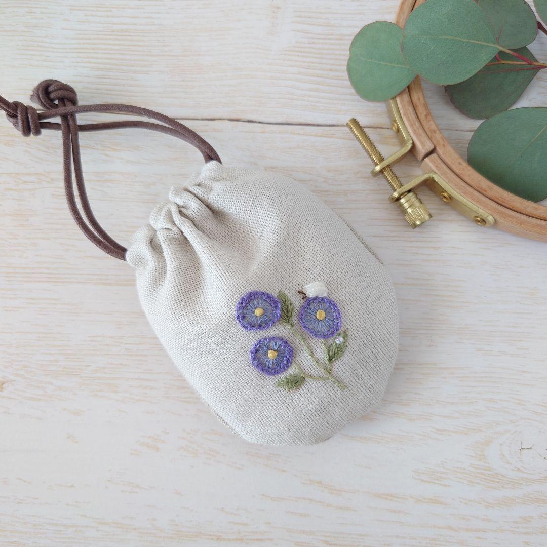 ちっちゃな巾着サシェ/詰替えタイプ【まぁるい野花】