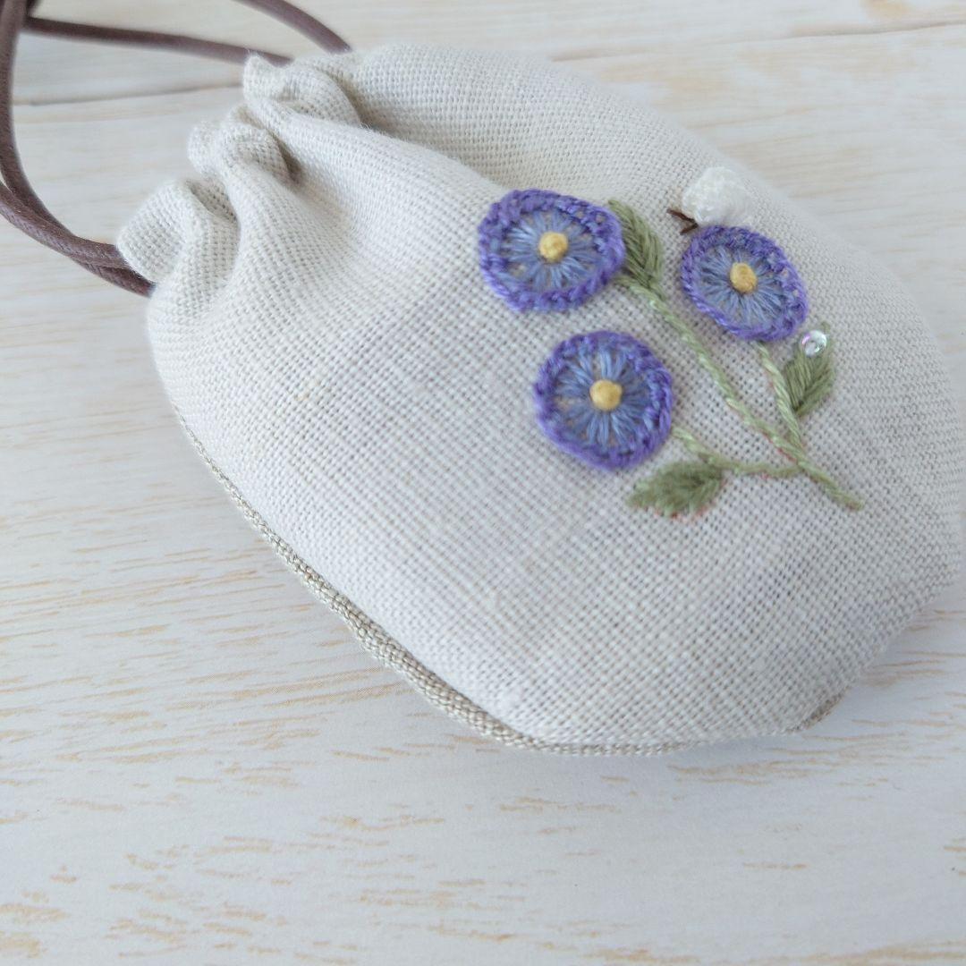 ちっちゃな巾着サシェ/詰替えタイプ【まぁるい野花】