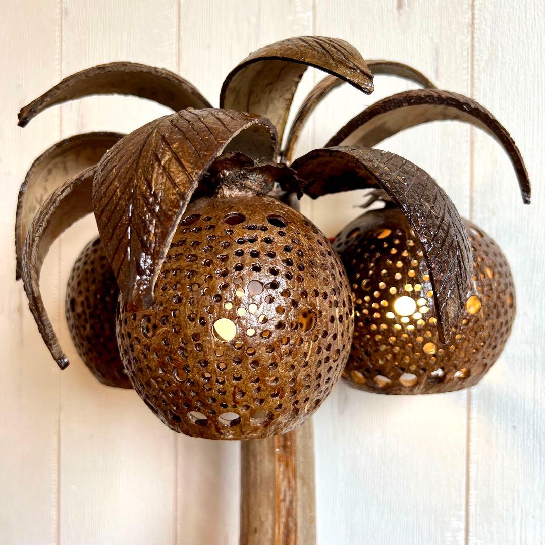 ヤシの木ライト② ヤシの木ランプ ココナッツライト ココナッツランプ 卓上ライト