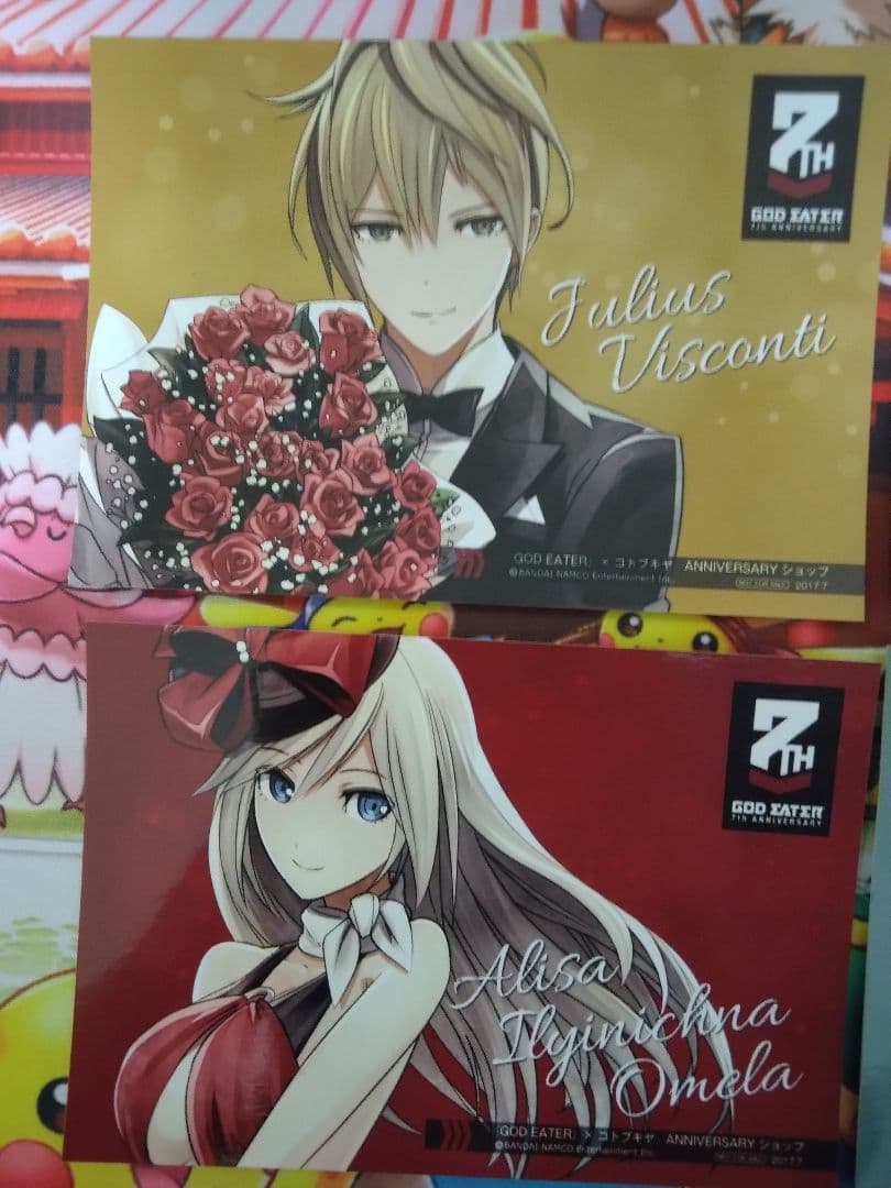 ゴッドイーター　コトブキヤ　アニバーサリーショップ　特製ブロマイド　4点セット