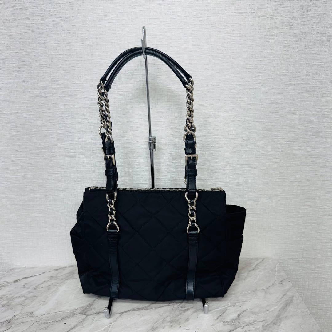 ✨PRADA✨プラダ✨キルティング✨ナイロン✨ブラック✨トートバッグ✨