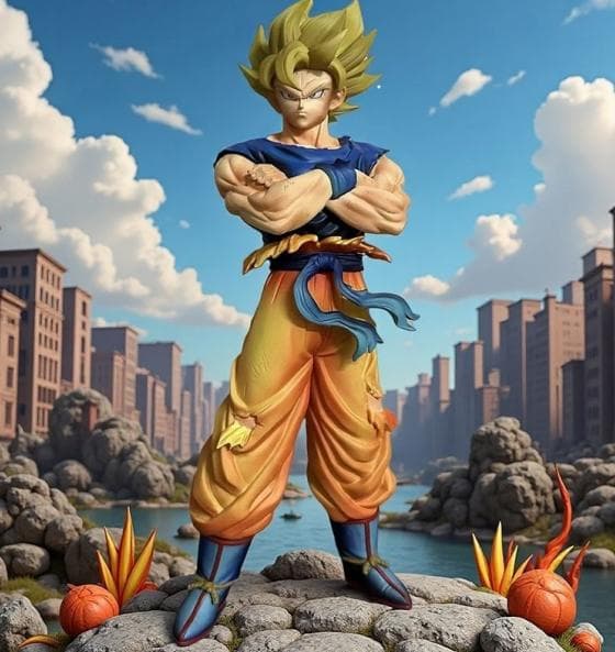 ドラゴンボール　孫悟空　スーパーサイヤ人　32cm　フィギュア