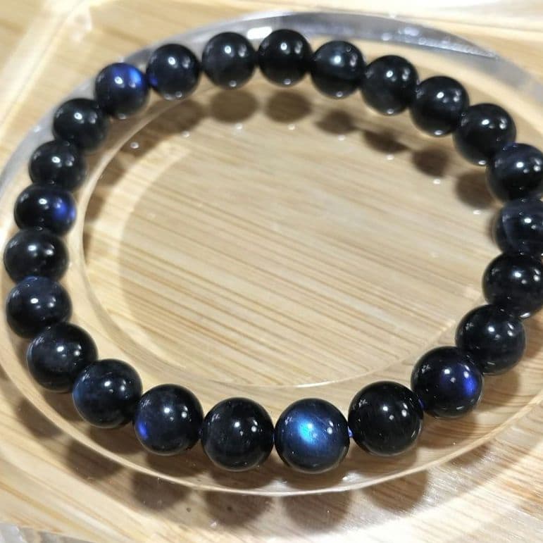 【大人気天然石】ブラックラブラドライト8mm ブレスレット【内なる力の覚醒】
