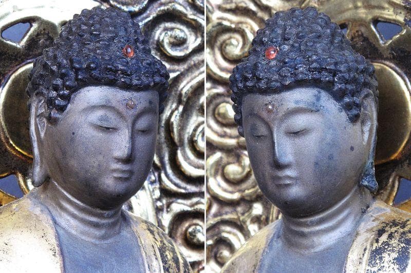 大幅値下げ‼️古仏！江戸後期『木造 阿弥陀如来立像』総高52㎝