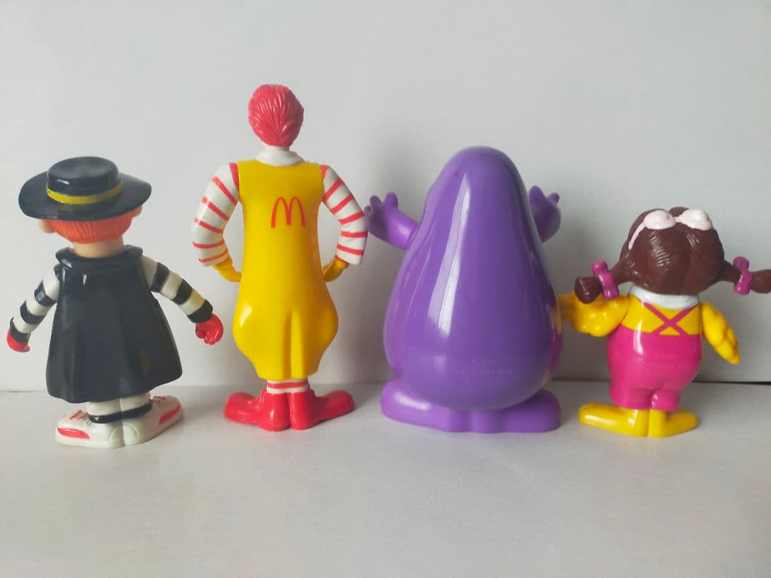 マクドナルド 1993年　ドナルドと仲間たち４種　ハッピーセット