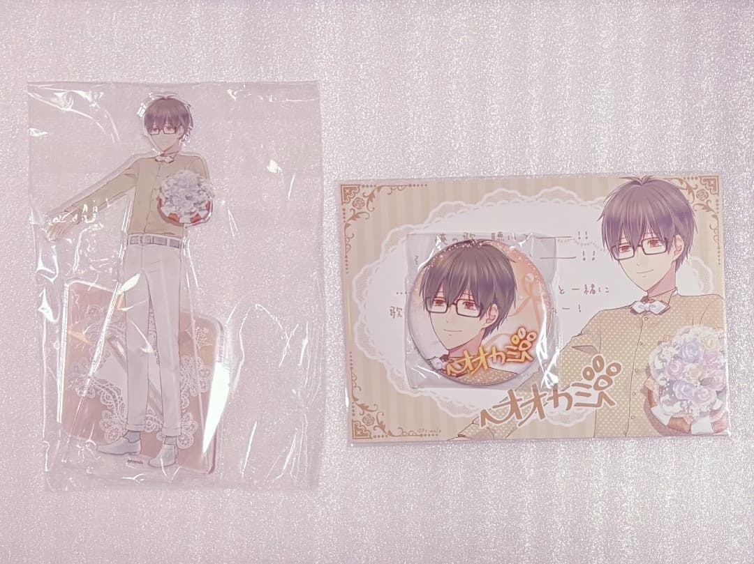 大正×対称アリス　アクスタ　缶バッジ　オオカミ　3点セット