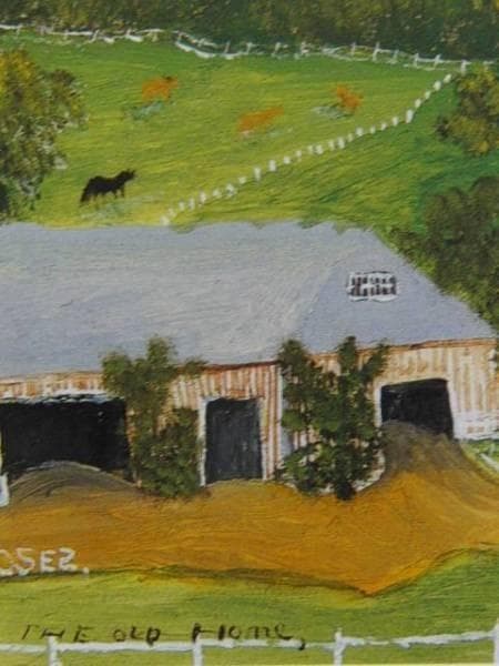 グランマ・モーゼス、オールド・ホーム、希少画集画、新品額装付