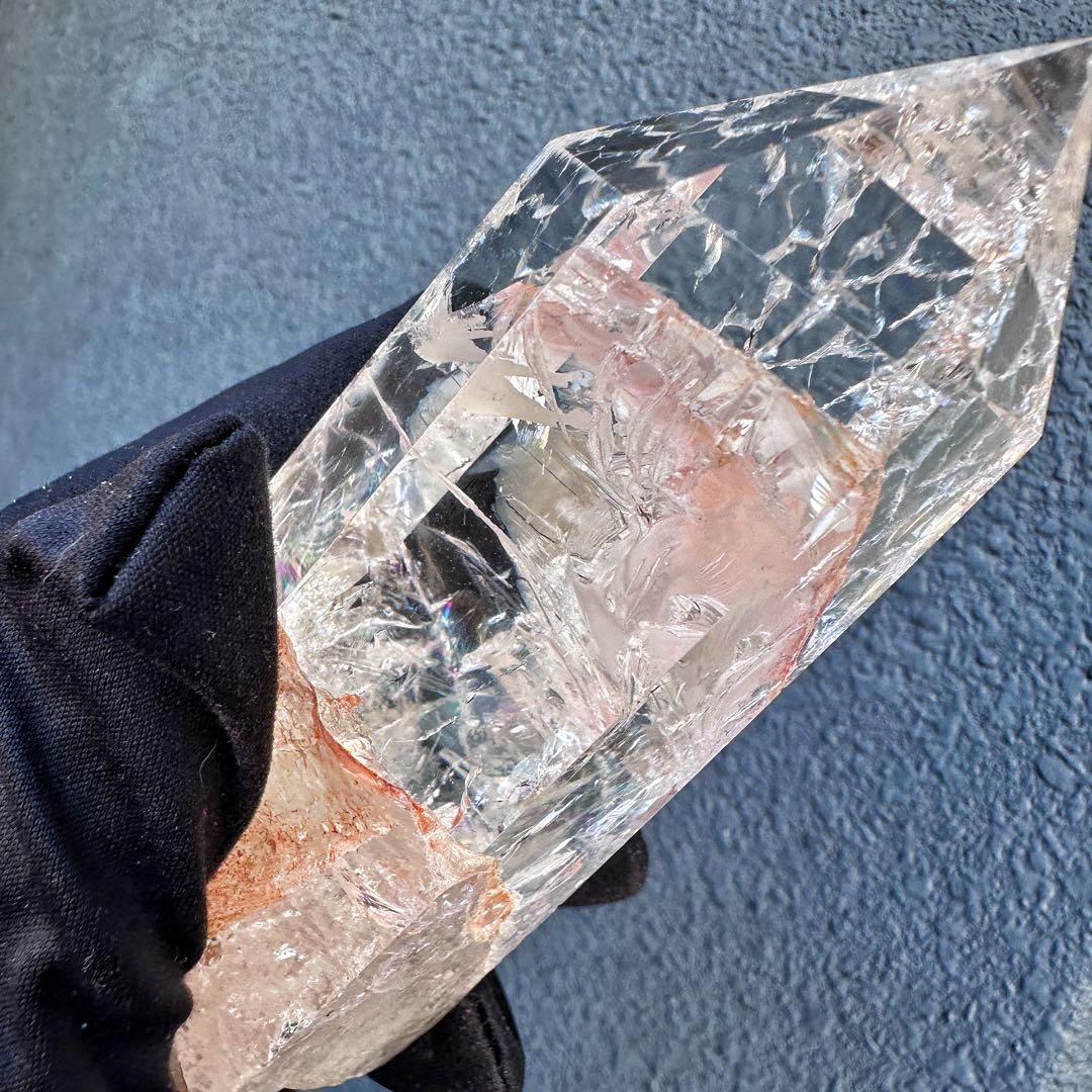 高品質❗️浄化 超強いパワーアゼツライト☆レインボー ヒマラヤクラスターA1570