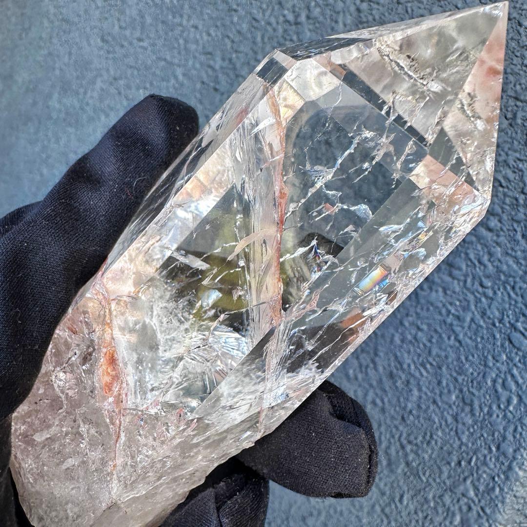 高品質❗️浄化 超強いパワーアゼツライト☆レインボー ヒマラヤクラスターA1570