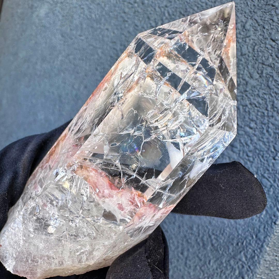 高品質❗️浄化 超強いパワーアゼツライト☆レインボー ヒマラヤクラスターA1570