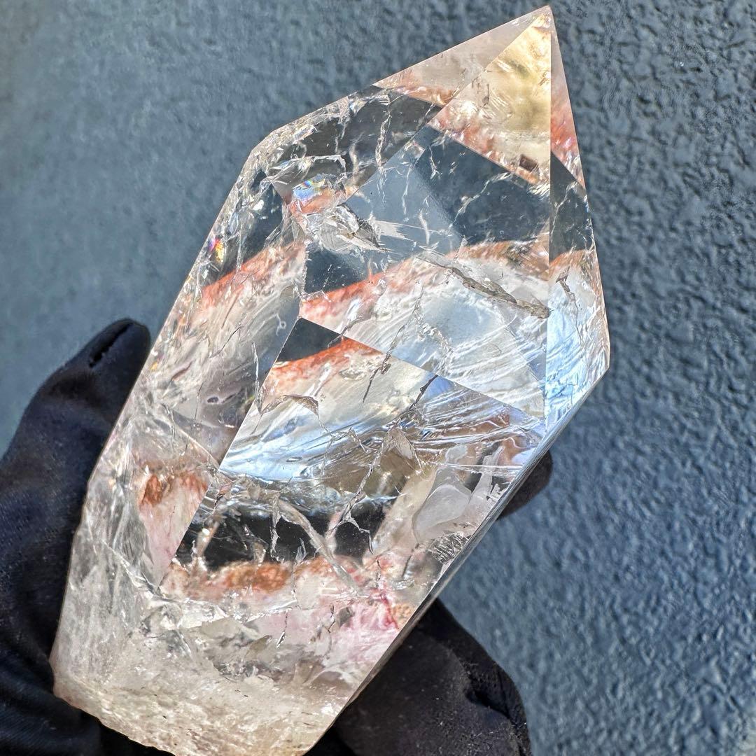 高品質❗️浄化 超強いパワーアゼツライト☆レインボー ヒマラヤクラスターA1570