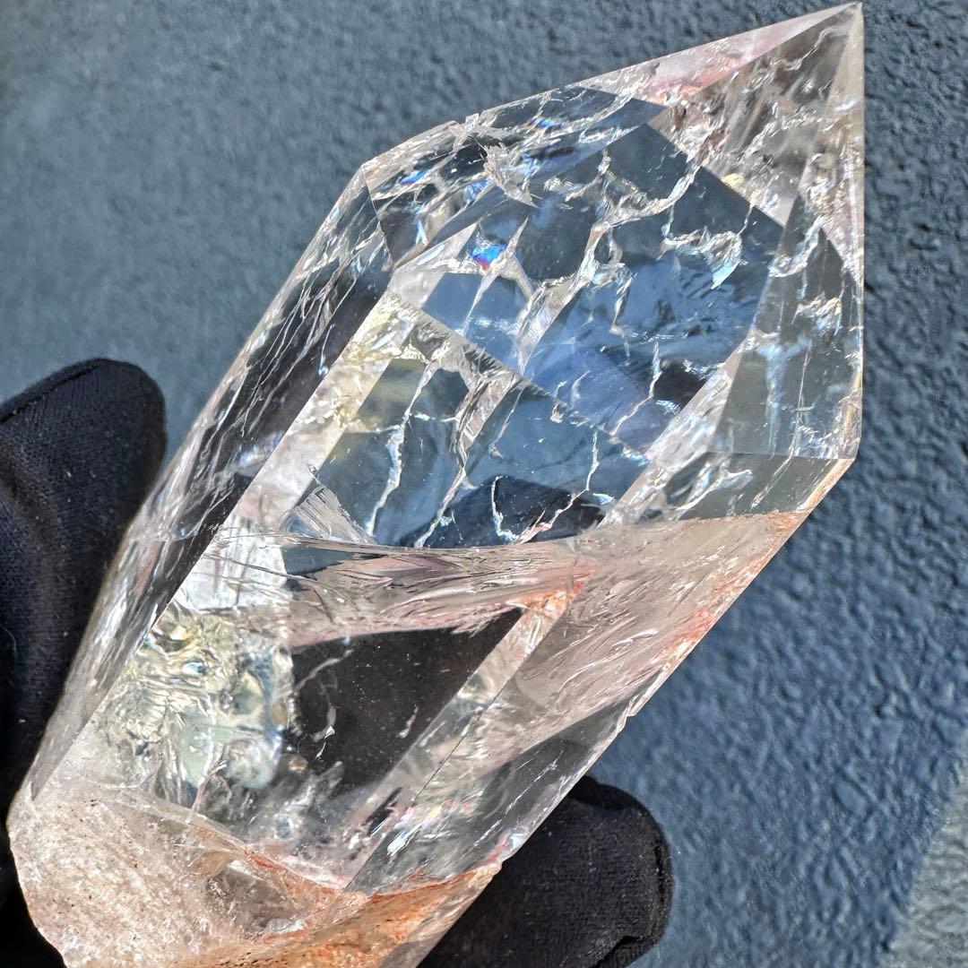 高品質❗️浄化 超強いパワーアゼツライト☆レインボー ヒマラヤクラスターA1570