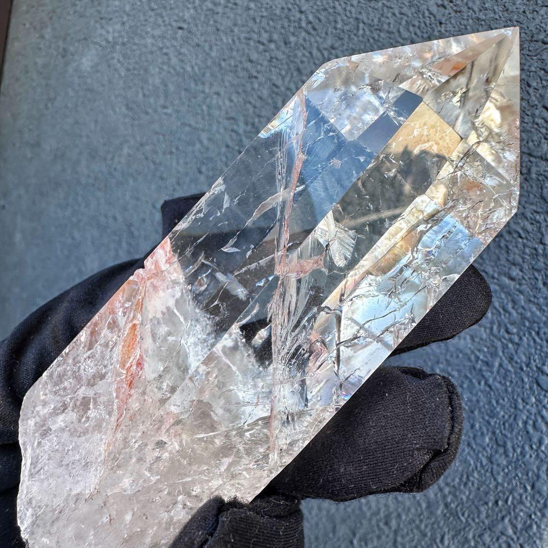 高品質❗️浄化 超強いパワーアゼツライト☆レインボー ヒマラヤクラスターA1570