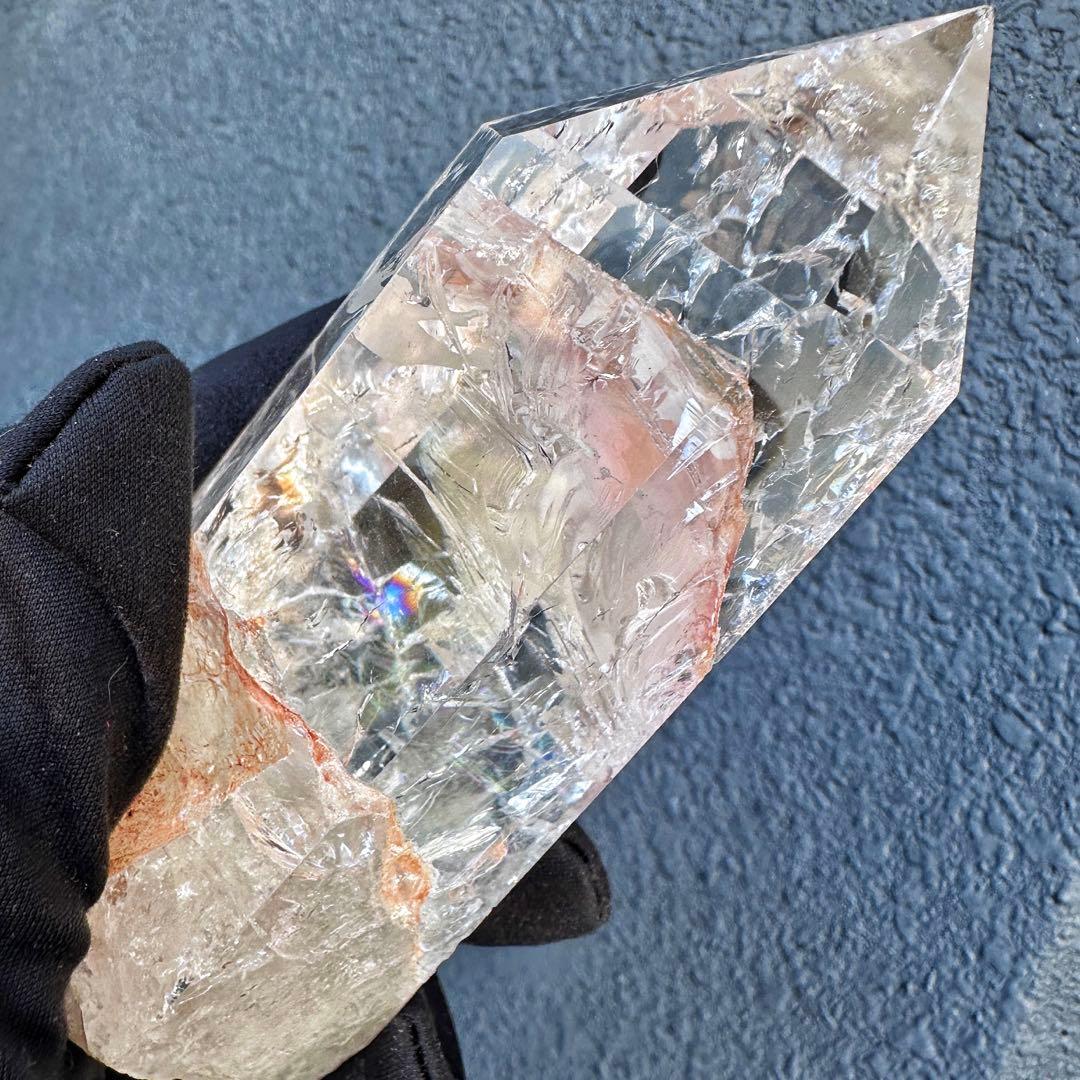 高品質❗️浄化 超強いパワーアゼツライト☆レインボー ヒマラヤクラスターA1570