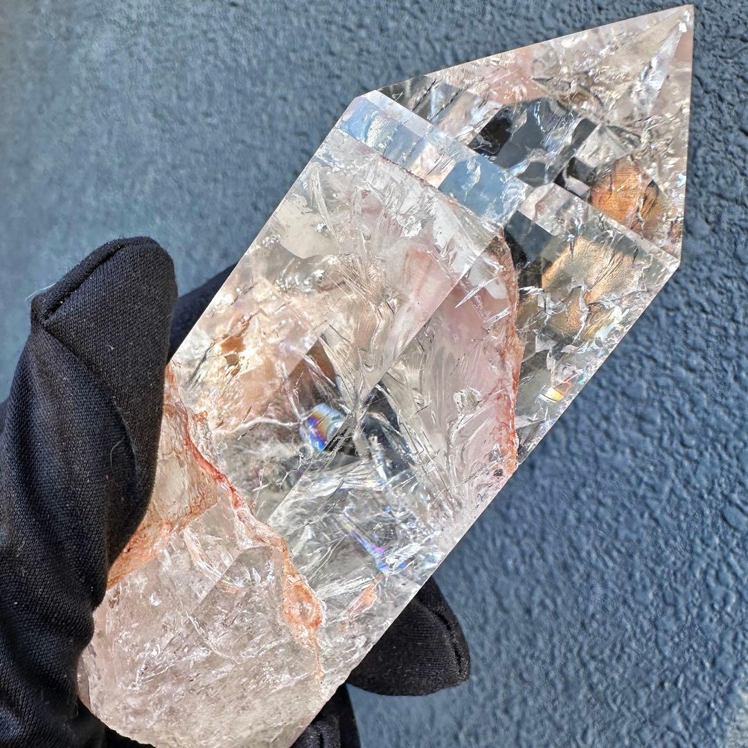 高品質❗️浄化 超強いパワーアゼツライト☆レインボー ヒマラヤクラスターA1570