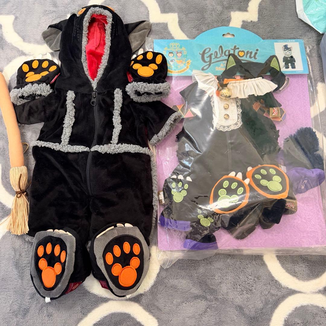 て*ん様 ダッフィー　シェリーメイ　ジェラトーニ　ぬいぐるみコスチューム6つセッ