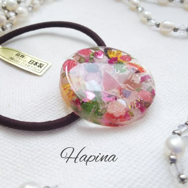 おとぎの国 赤ずきんちゃんの世界ラウンドレジンヘアゴム