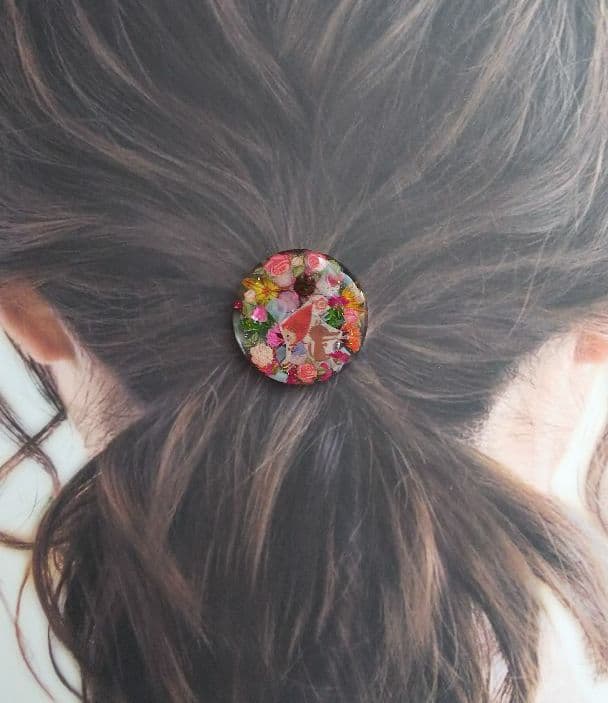 おとぎの国 赤ずきんちゃんの世界ラウンドレジンヘアゴム