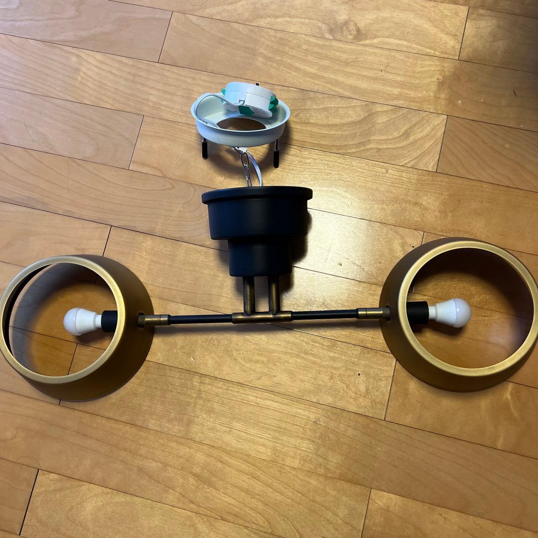 Capiente2 カピエンテ2 2灯シーリングライト　ゴールド