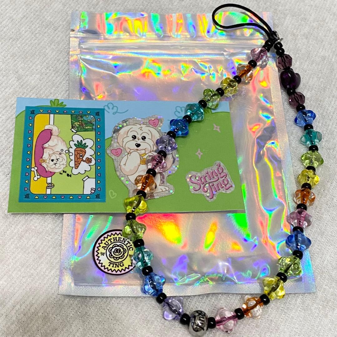 未使用 ストリングティング レインボー ストラップ