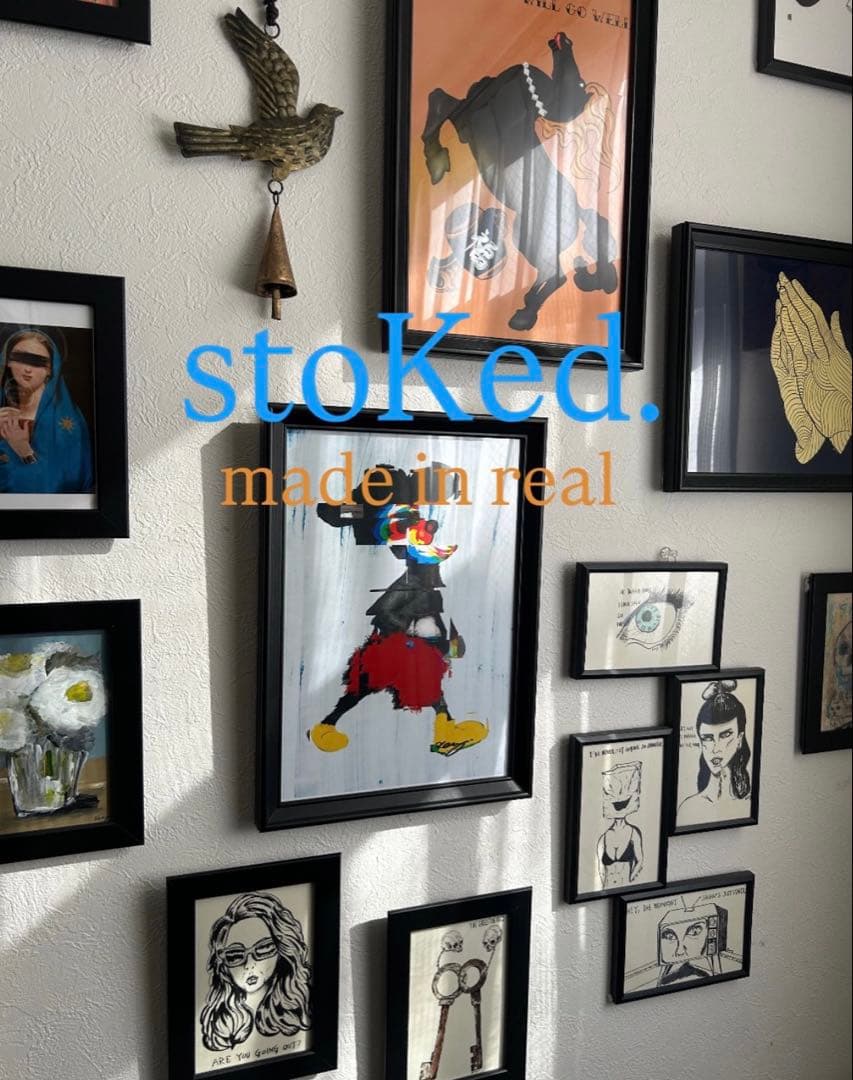 原画/抽象画/モダンアート/サーフアート/アクリル画 NIGHT BREAK 海