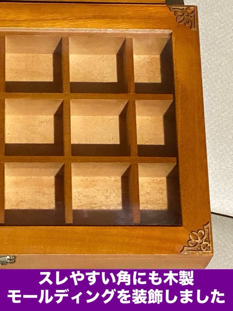 ナチュラル ロココ♦️コレクションケース♦️2点セット♦️ヴィンテージラック♦️送料込