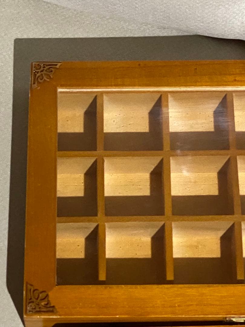 ナチュラル ロココ♦️コレクションケース♦️2点セット♦️ヴィンテージラック♦️送料込