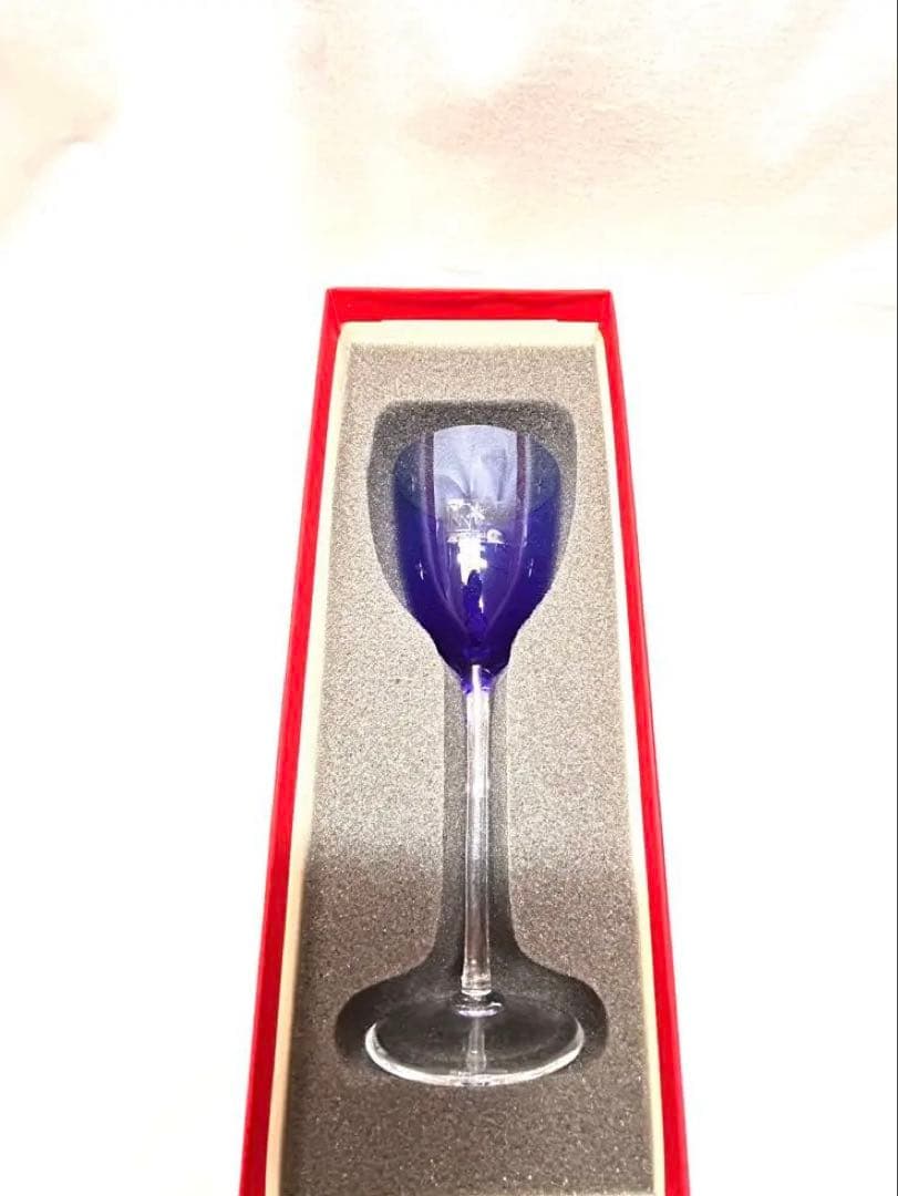 Nason & Moretti 青い星模様のグラス 約19cm