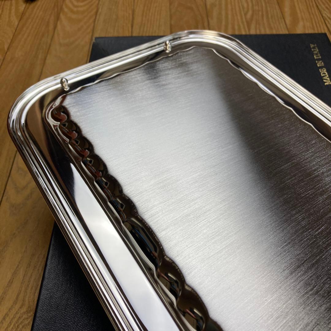 銀のトレー　銀座wako イタリア製　美品
