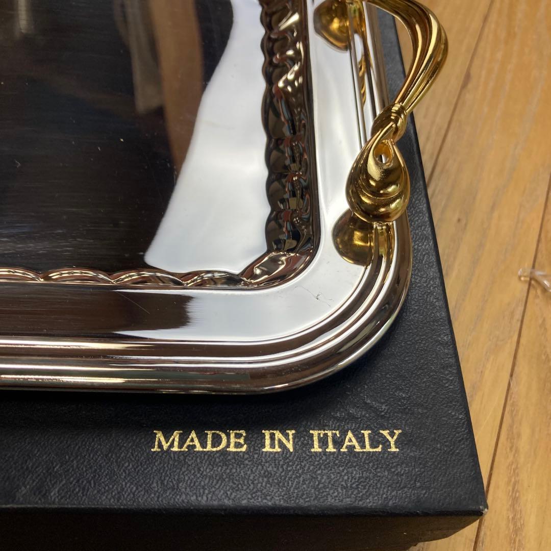 銀のトレー　銀座wako イタリア製　美品