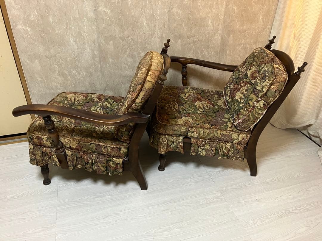 【アンティーク】飛騨産業 キツツキマーク ソファ 2人掛け 1960年代 日本製