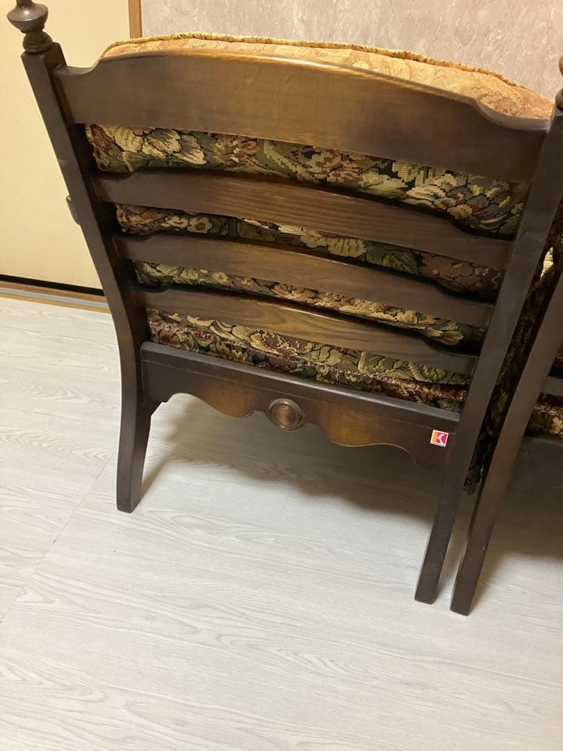 【アンティーク】飛騨産業 キツツキマーク ソファ 2人掛け 1960年代 日本製