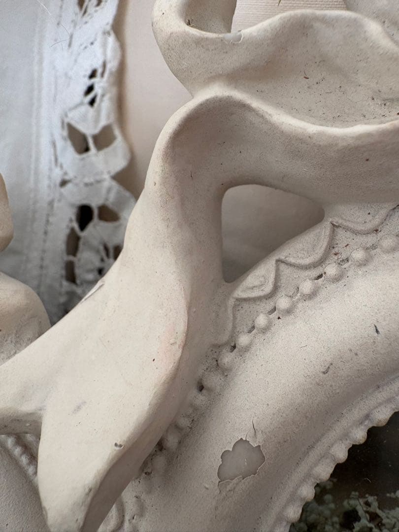 フォトフレーム　リボンモチーフ　フランス　シャビー　ブロカント