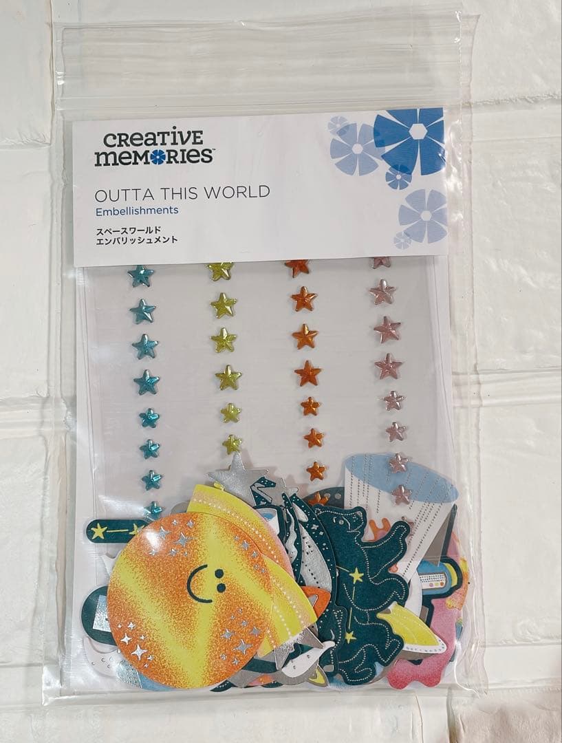 クリエイティブメモリーズ　ABCスティッカー、エンバリッシュメント