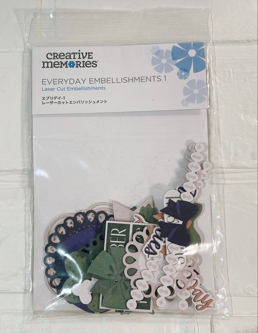 クリエイティブメモリーズ　ABCスティッカー、エンバリッシュメント