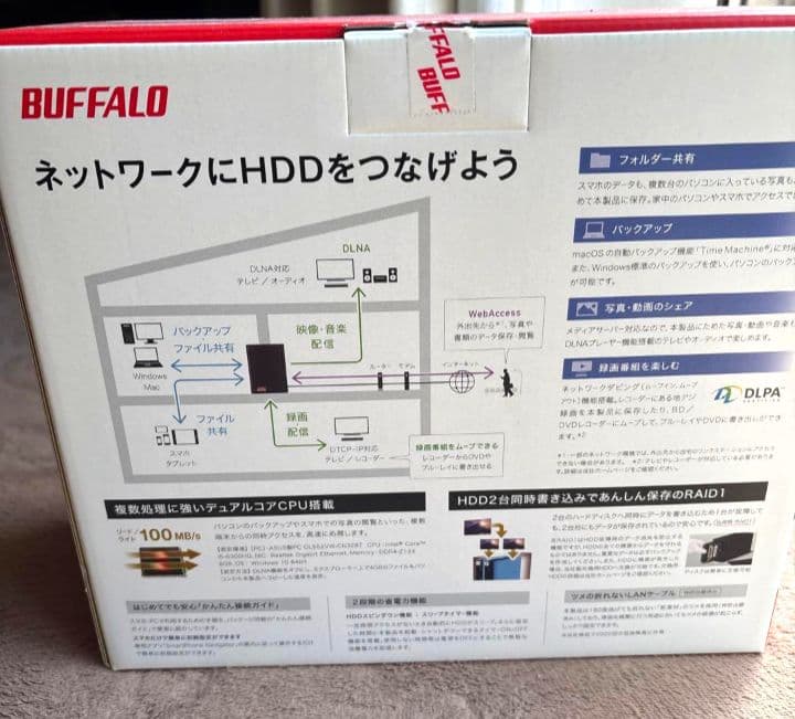 BUFFALO LinkStation 2.0TB ネットワークストレージ