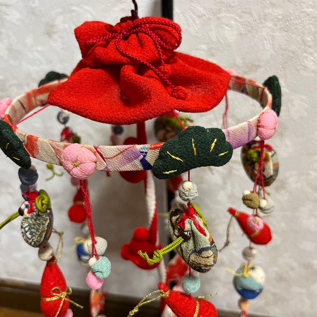 吊るし飾り　ちりめん　お雛様　ハンドメイド
