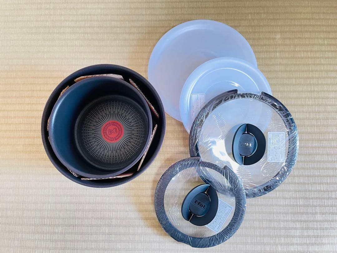 本日特価新品　ティファール　IHモーヴレッドアンリミテッド　ソースパン　6点