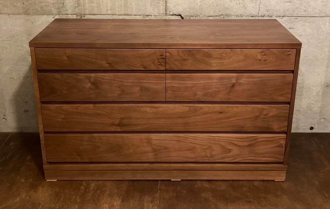 ①【商品説明要確認】旭川家具 アーリータイムスアルファ エテルノ ローチェスト