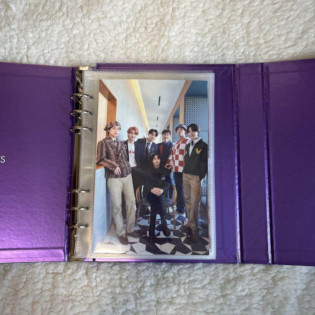 BTS フォトカードブック 紫色 サイン入り