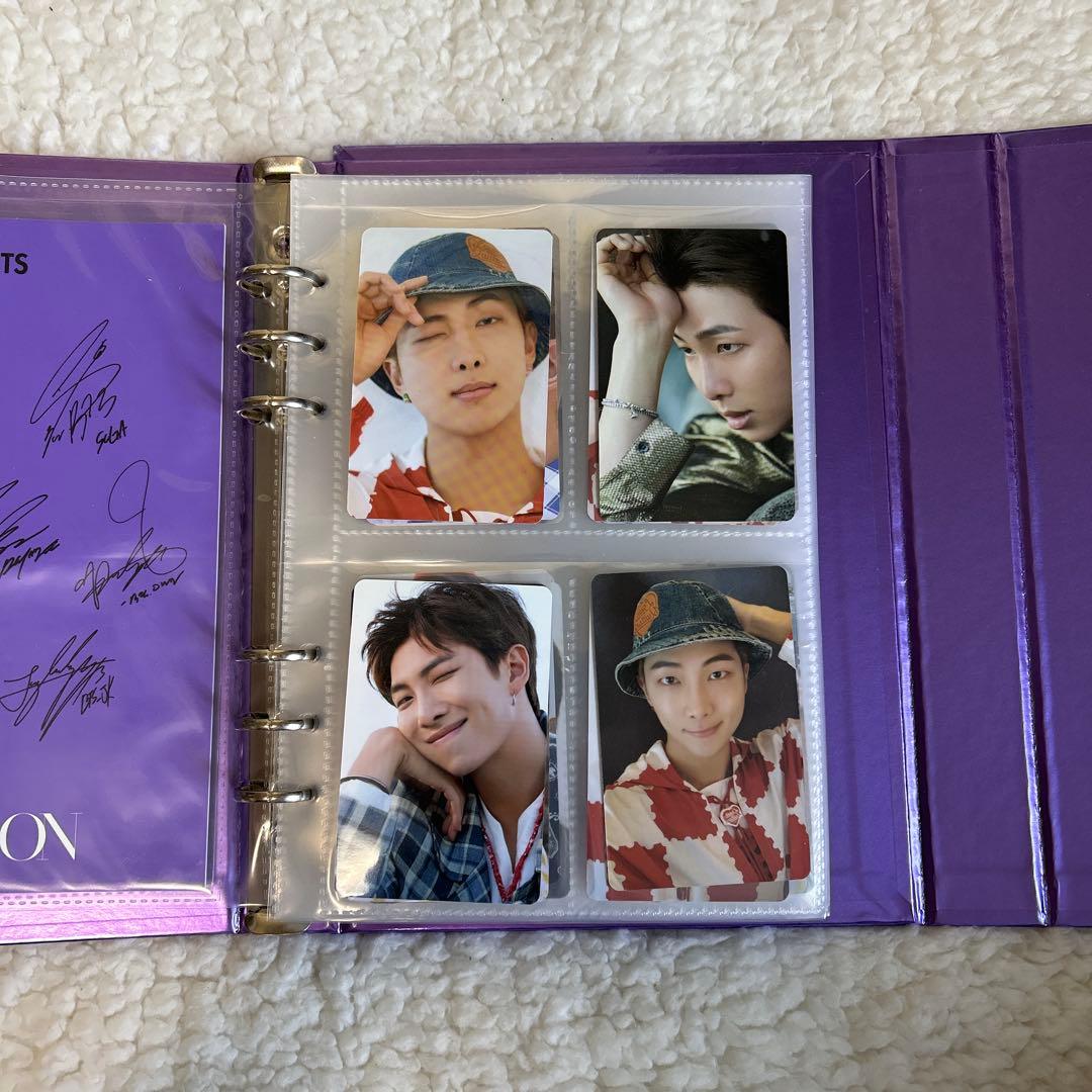 BTS フォトカードブック 紫色 サイン入り