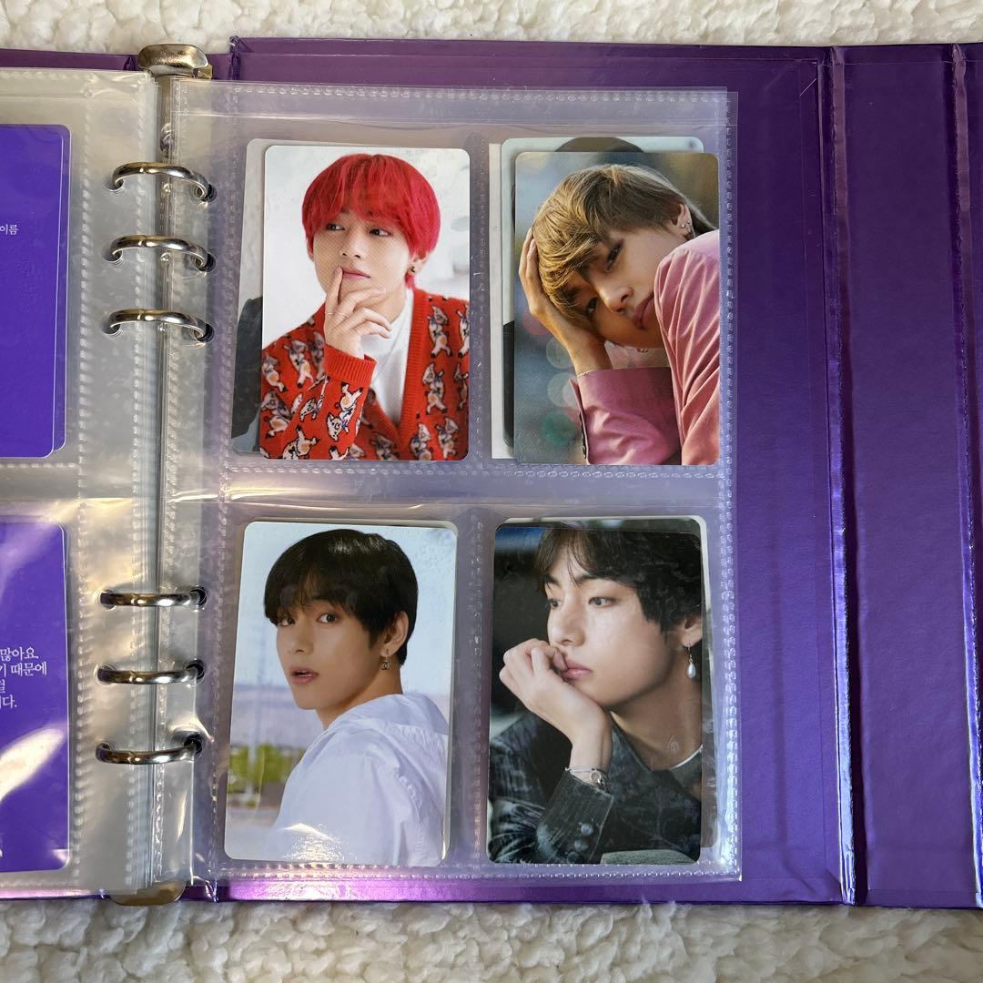 BTS フォトカードブック 紫色 サイン入り