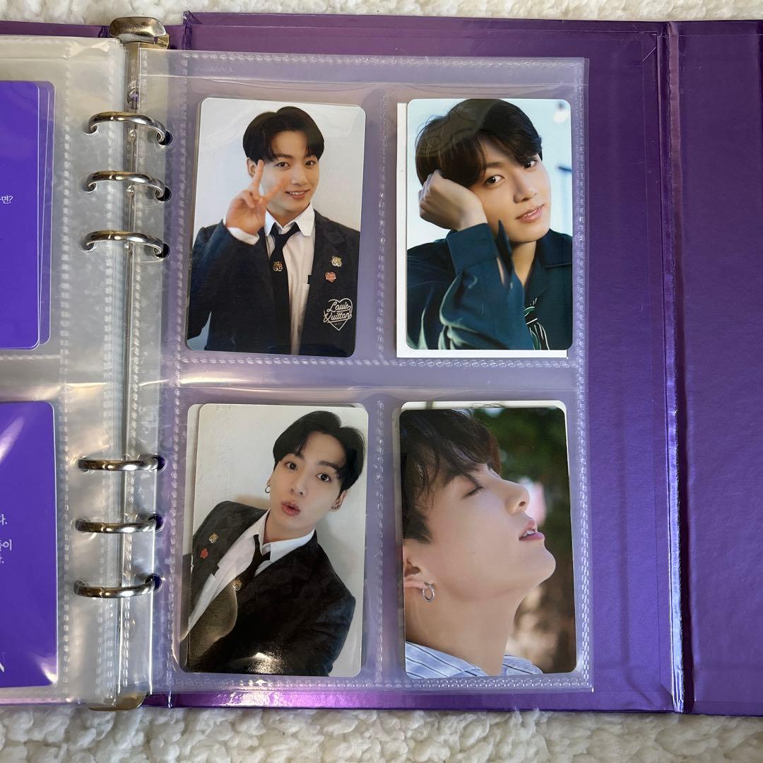 BTS フォトカードブック 紫色 サイン入り