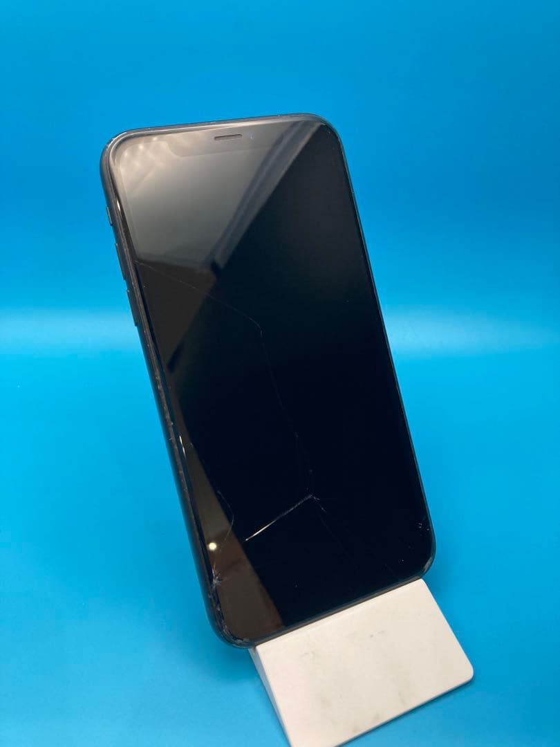 【1250】iPhone XR 128GB ブラック 画面割れ ジャンク
